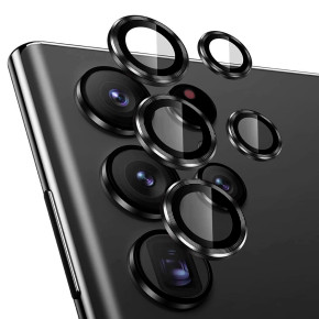 Стъклени рингове за камера за Samsung Galaxy S23 Ultra 5G SM-S918B черни 